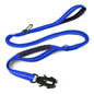 Heavy Duty Reflective Bungee Dog Leash with Car Seatbelt for Large Dogs