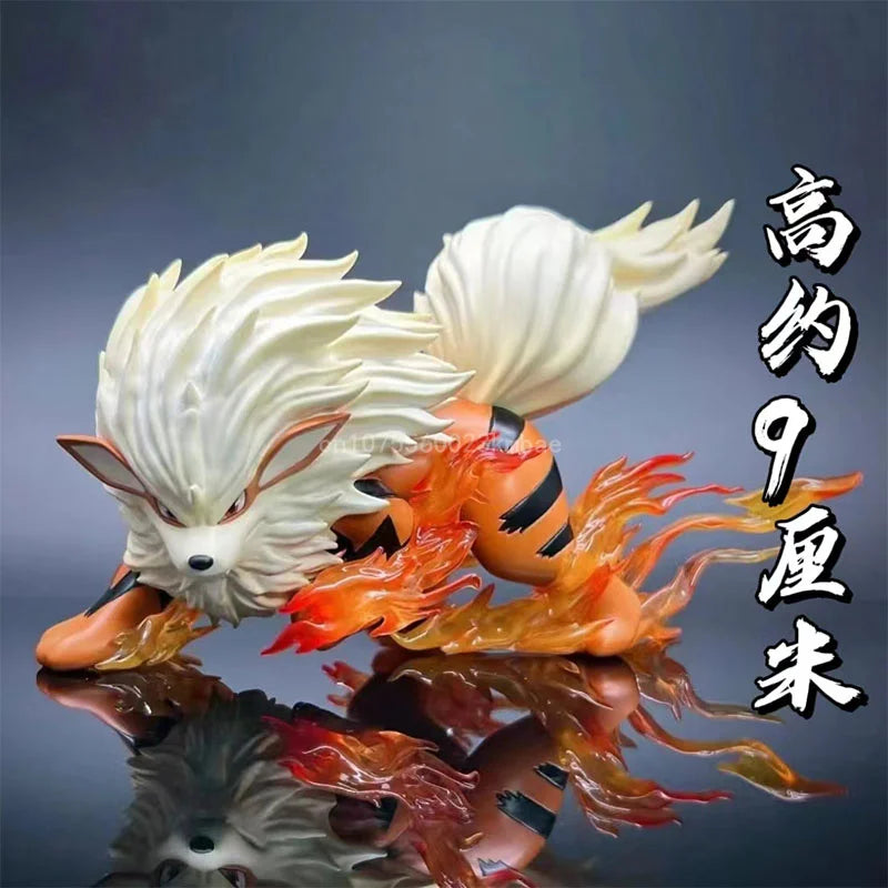 Arcanine Figures Pokemon Anime Figure Mini 1:20 Scale Action Figure 9cm Pvc Statue Collection Orange Decoration Kids Toys Gift-EXPROTAS