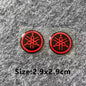 3D Yamaha Logo Decal Sticker Gold White Blue Red Tank Helmet Emblem