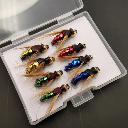 Fly Fishing Flies 4pcs Nymph Lures Baits for Trout Bass Artificial Insect