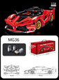 1:14 Building Block Supercar Model Kit DIY Assembly Plastic Educational Toy