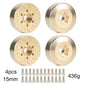 Brass 12mm Hex Wheel Weights Brake Disc Adapters for 1.9 2.2 RC Crawler