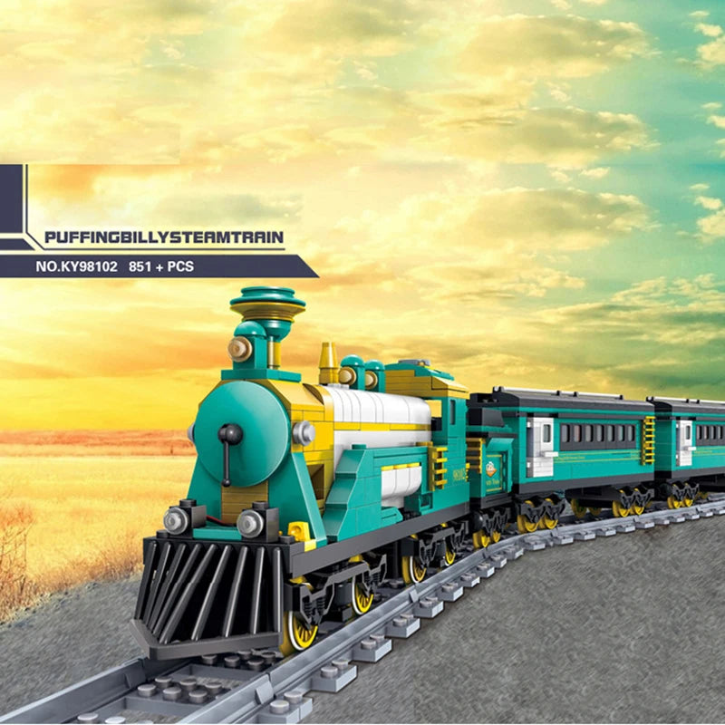 Technical City Power Train High-tech Railway Track Building Blocks Subway Vehicle Assemble Bricks Toys Gifts For Childrens Adult-EXPROTAS