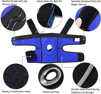 NEENCA Knee Brace with Patella Gel Pad & Side Stabilizers for Men & Women - EXPROTAS