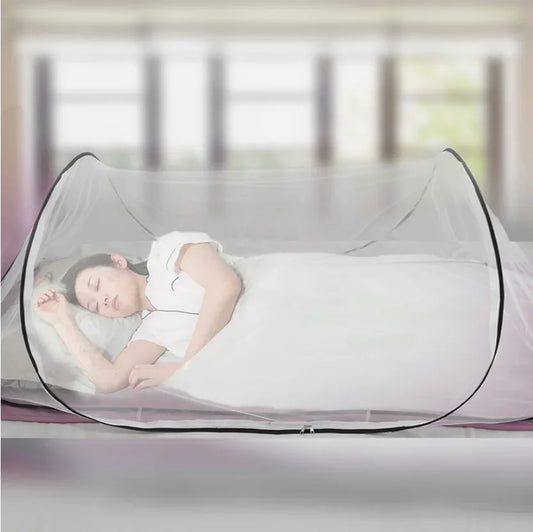 with encrypted mesh and adjustable mosquito net Single dormitory camping mosquito net, installation free, foldable and portable,-EXPROTAS