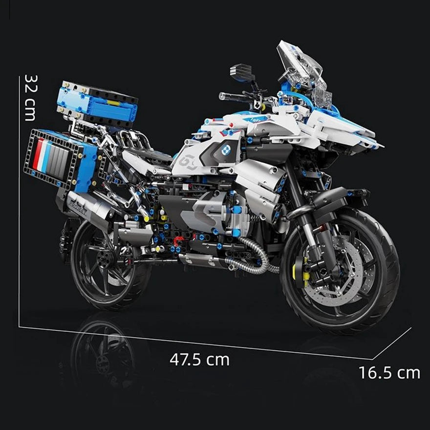 High Tech 1:5 Motorcycle City Sports Rapid Racing Motorbike Locomotive Moc Modular Brick Model Building Block Boy Gift Toy T4022-EXPROTAS