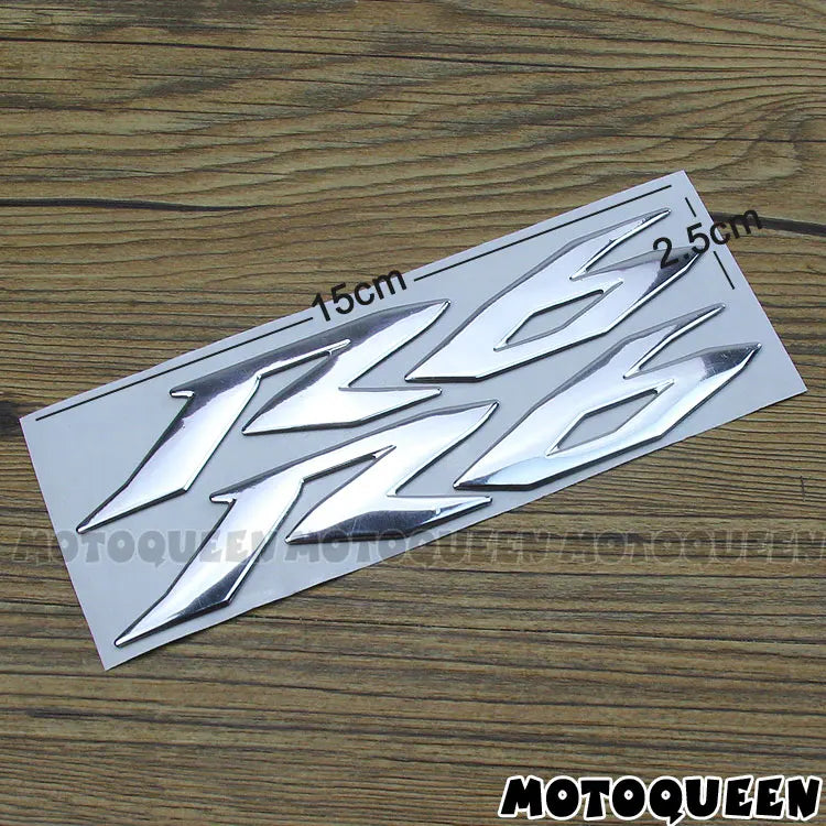 For YZF R6 YZF6000 Stickers Motorcycle 3D Chrome Reflective Decals Tank Pad Shell Body Wind  Fairing Pvc-EXPROTAS