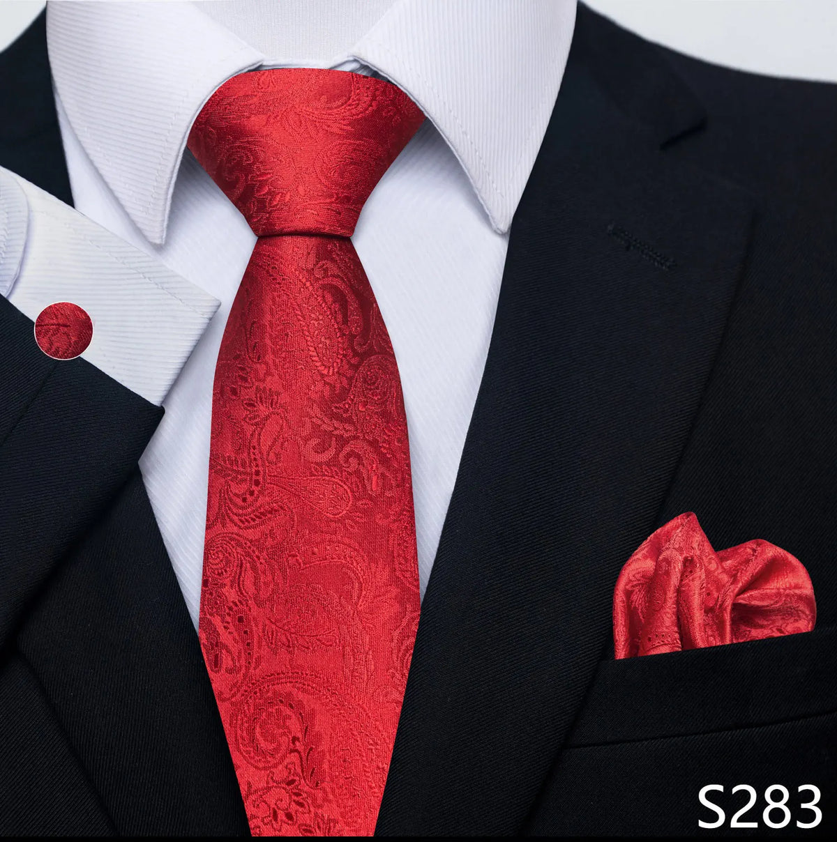 EXPROTAS Tie Pocket Square 8cm Wedding Formal Men’s Accessories