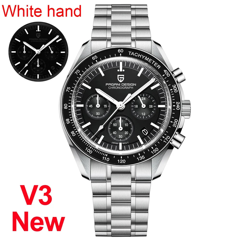 PAGANI DESIGN 2024 New Men's Watches Top Luxury Quartz Watch For Men Auto Date Speed Chronograph AR Sapphire Mirror Wrist watch-EXPROTAS