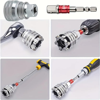 1pc Adjustable Magic Socket Wrench Universal Ratchet Spanner 10-19mm
