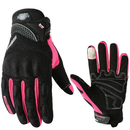SUOMY Full Finger Racing Motorcycle Gloves Breathable Anti-Slip Black S-XXL