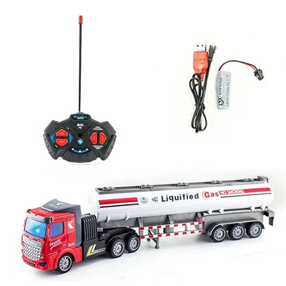 Heavy-Duty RC Truck Toy Car with Remote Control Semi-Trailer Construction Electric Vehicle Ideal Gift for Boys