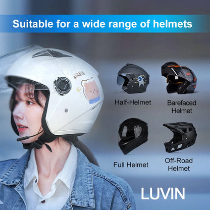 LUVIN S1 Motorcycle Helmet Bluetooth Headset Hands-Free Stereo Intercom