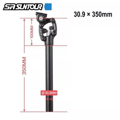 SR Suntour NCX Suspension Seatpost 50mm Travel MTB 27.2–33.9 x 350mm