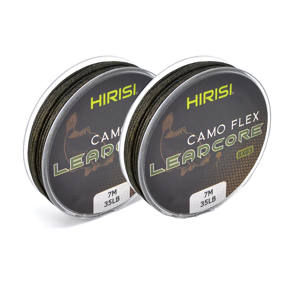 Hirisi 35lb 7m Leadcore Carp Fishing Line Braided Lead Hair Rig Tackle