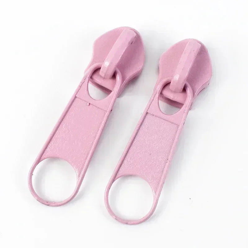 50/100/200Pcs 3#5# Zipper Slider For Nylon Zippers Bag Garment Zip Puller Backpack Pocket Zips Repair Kit DIY Sewing Accessories