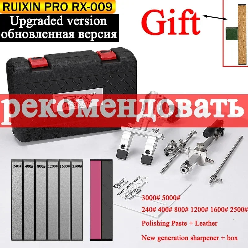 2023 New Upgraded Version Ruixin Pro RX009 Aluminium Alloy Knife Sharpener System 360 Degree Flip Constant Angle Grinding Tools-EXPROTAS