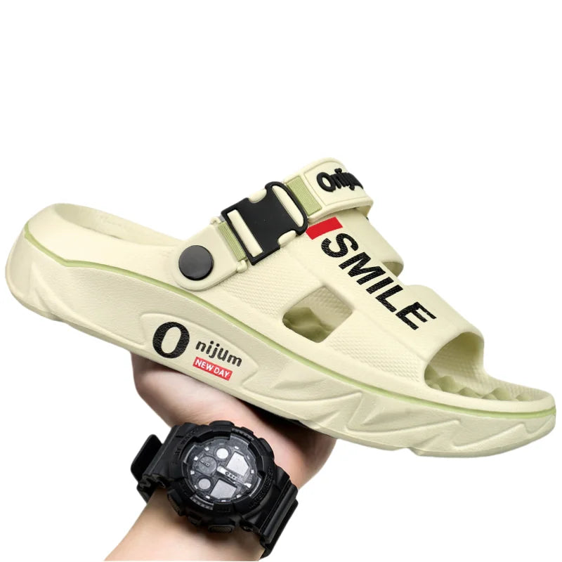 2025 Men’s Massage Slippers Soft Slides Indoor Outdoor Sandals Clogs Unisex