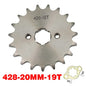 Chain 428# 17mm 20MM 10t 11T 12t 13T 14T 15t 16t 17T 18t 19T Motorcycle Sprocket