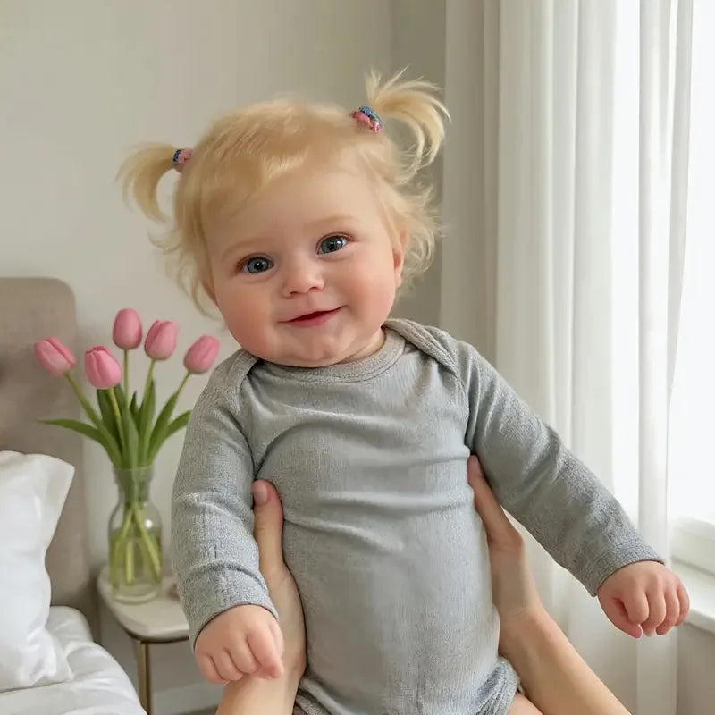 20 Inch Reborn Baby Girl Doll Full Vinyl Handmade 3D Painted Bath Toy