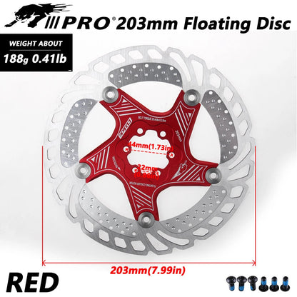 IIIPRO Floating Brake Rotor 160/180/203mm Cooling Disc for MTB DH Downhill Bikes