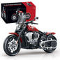1:8 Racing Motorcycle Building Blocks Retro Motorbike Technical STEM Bricks Toy Gift