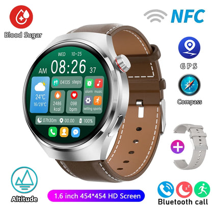 For HUAWEI GT4 Pro GPS NFC Smart Watch Men 360*360 AMOLED Screen Heart rate Bluetooth Call IP68 Waterproof Man Smartwatch 2024-EXPROTAS