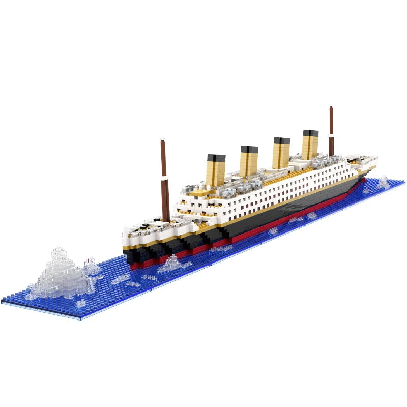 Building Block Titanic Model Toy 2288 Pieces Construction Cruise Ship