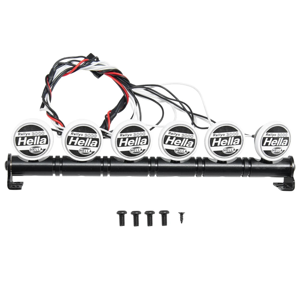 LED Roof Light Spotlight for 1/10 RC Crawler Axial SCX10 TRX4 D90 D110