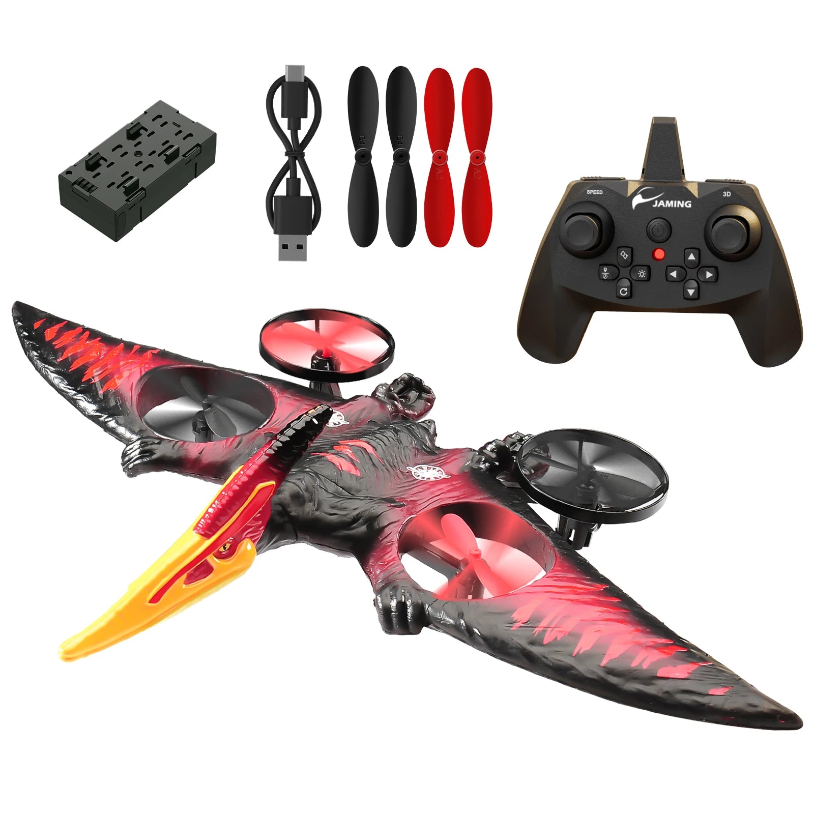 L0712 RC Plane 2.4G Remote Control Aircraft Gravity Sensing Aircraft Glider with Light EPP Foam Fighters for Boys Children-EXPROTAS