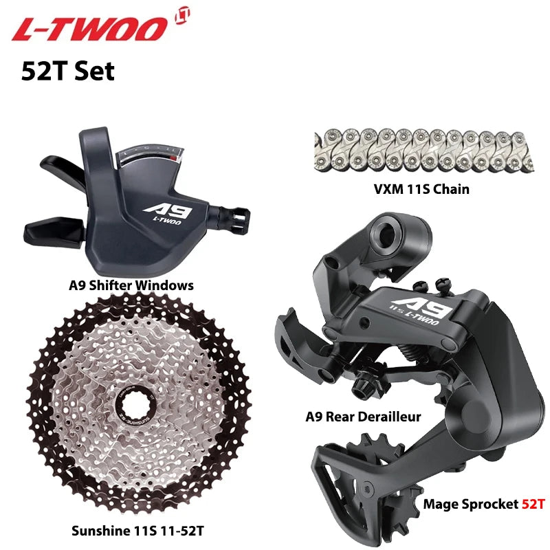 LTWOO A9 1x11 MTB Groupset Kit Shifter + Rear Derailleur + Chain + SUNSHINE Cassette - EXPROTAS