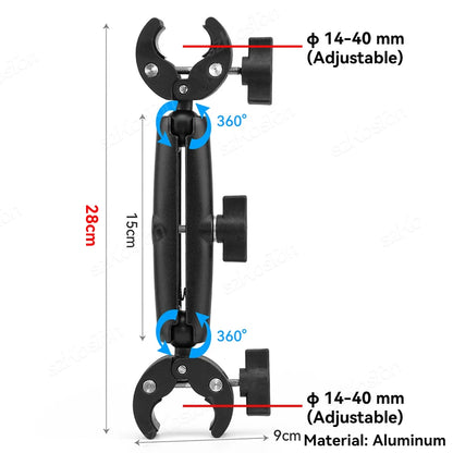 Bike Handlebar Mount Selfie Stick for GoPro Insta360 DJI Accessories