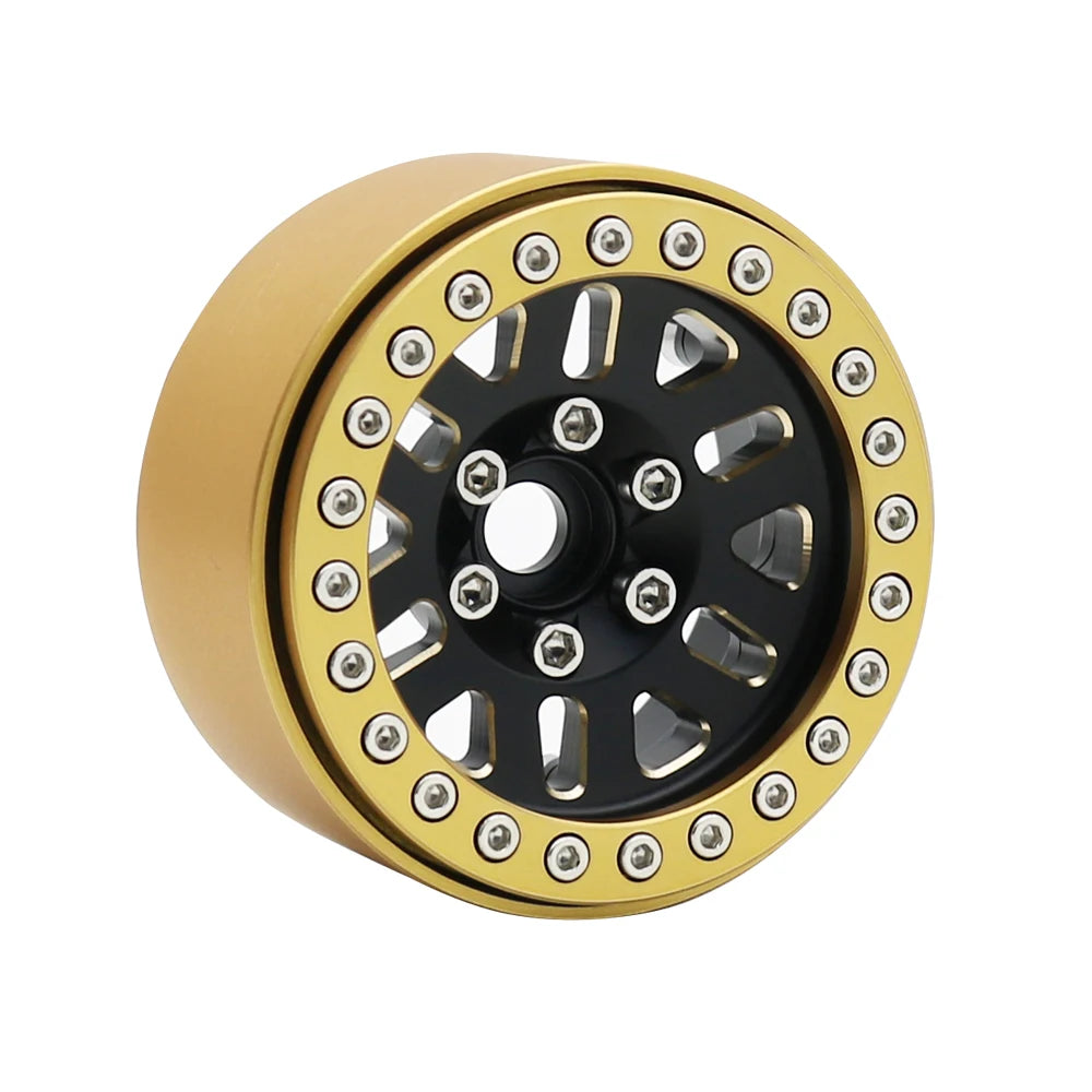 240g Brass 1.9" Beadlock Wheel Rim for 1/10 RC Crawler TRX4 TRX6 Axial SCX10 III - EXPROTAS