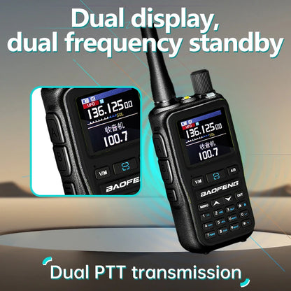 1PC Baofeng Walkie Talkie Mini Radio Long Range Type-C Charger 1600mAh