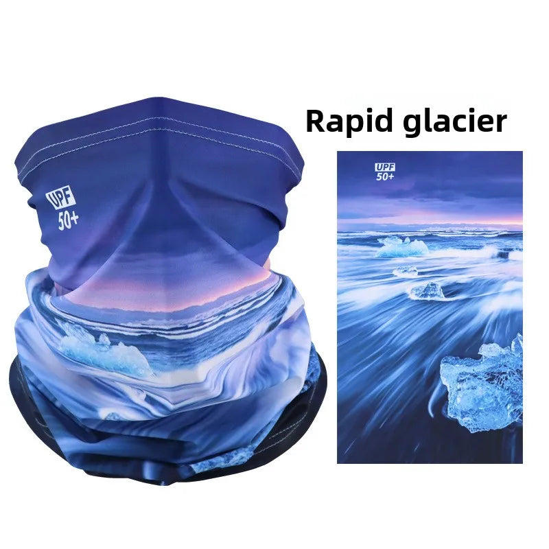 Sun Protection Mask Ice Silk Neck Gaiter Breathable Cycling Fishing Scarf