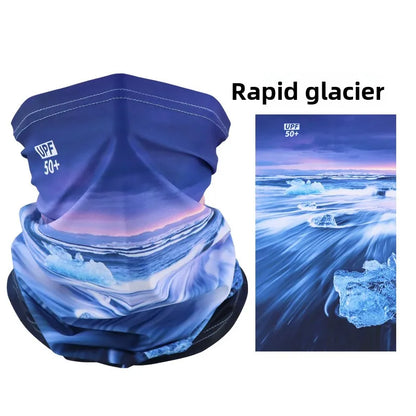 Sun Protection Mask Ice Silk Neck Gaiter Breathable Cycling Fishing Scarf