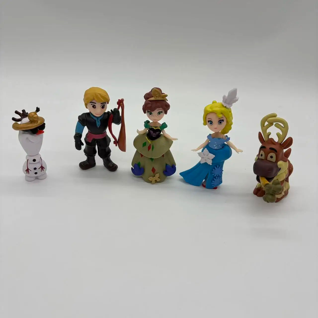 5pcs Frozen Figure Set Elsa Anna Olaf Sven Kristoff Cake Toppers