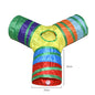 Foldable Cat Tunnel Tube Interactive Toy for Kitty Puppy Indoor Play