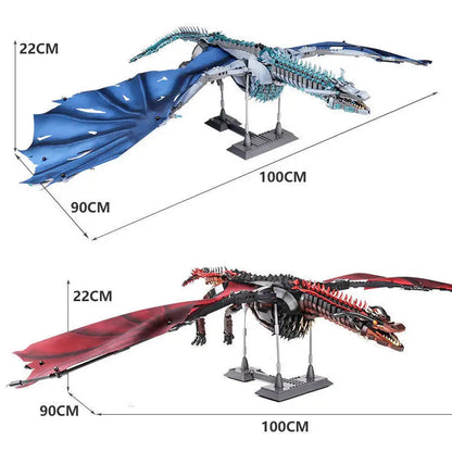 1889pcs Creative MOC Giant Dragon Building Blocks Bricks Model Movie Series Childrens Assembly Toys for Boys Kids Birthday Gifts-EXPROTAS