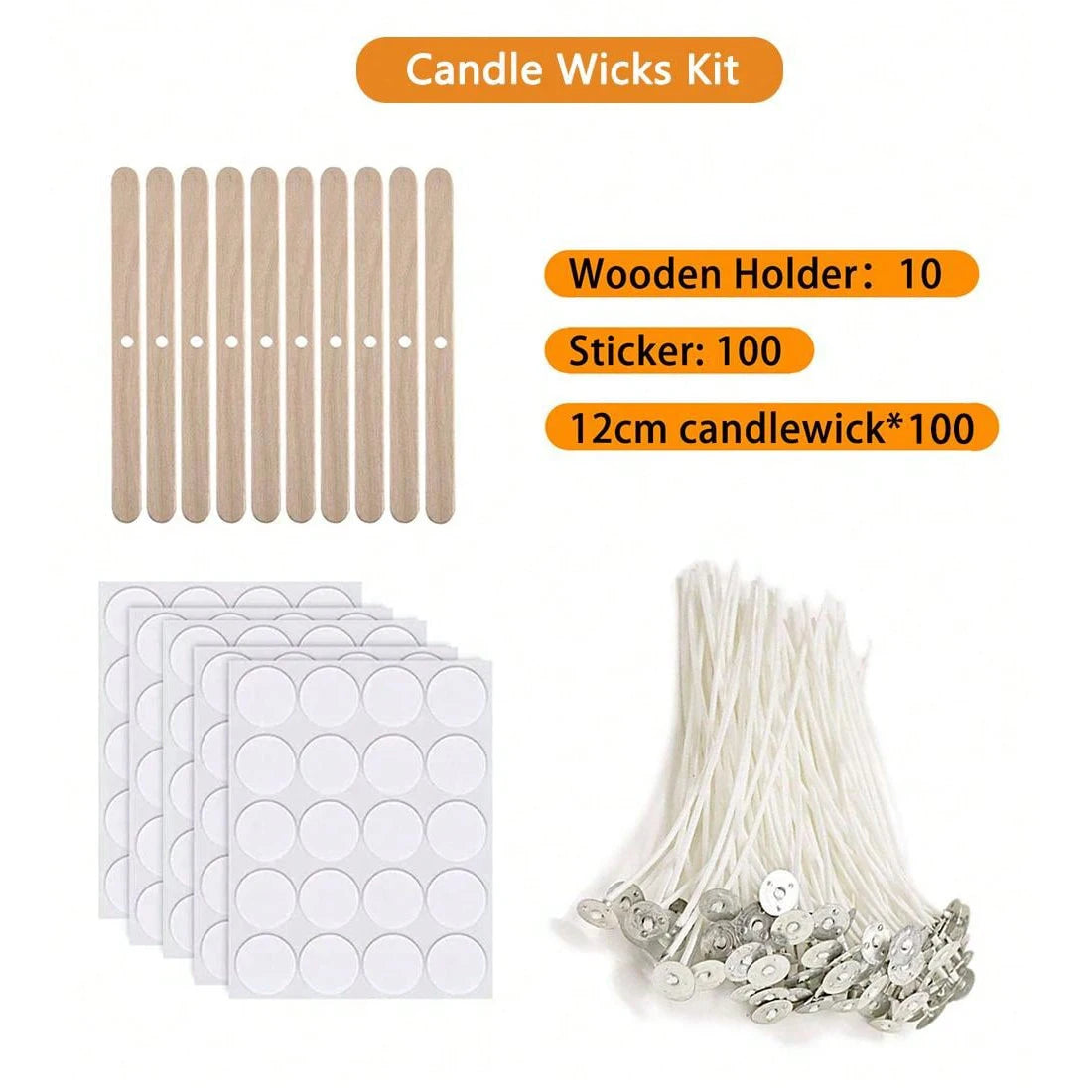 Candle Wick Holder Making Supplies for DIY Candles Wax Pouring Pot 900ml