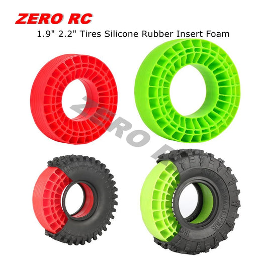 RC Crawler Tire Inserts Silicone Rubber Foam 1/10 Fit 1.9" 2.2" Wheels