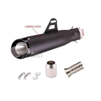 Universal Motorcycle Slip-On Exhaust Muffler with DB Killer (51–60mm Inlet) - EXPROTAS