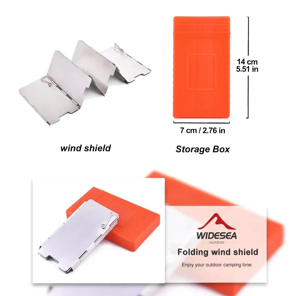 Camping Stove Wind Shield Foldable Gas Burner Outdoor Cooking Screen
