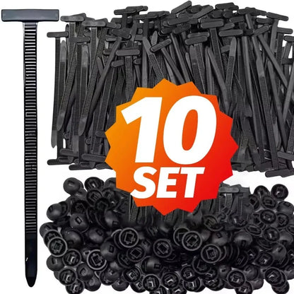 Nylon Cable Ties Heavy Duty Self-locking Buckle for Car Repair 10/20/50/100pcs