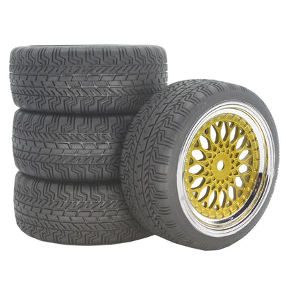 4PCS 65mm RC Road Wheel Tyres Rims for HSP HPI 1/10 Racing Car
