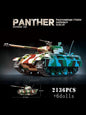 WW2 German Panther Medium Tank Building Blocks Military Brick Model Toy Set