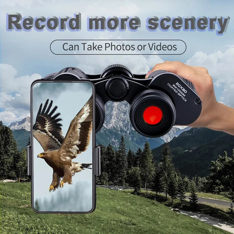 90x90 HD Binoculars BAK4 Prism Optical Glass Lens Hunting Hiking Travel
