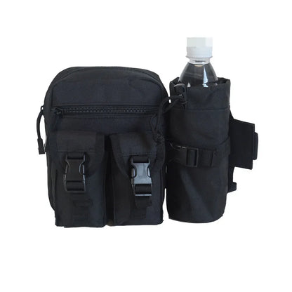 Outdoor Fanny Pack Waist Bag with Bottle Holder for Camping Hiking Hunting EDC
