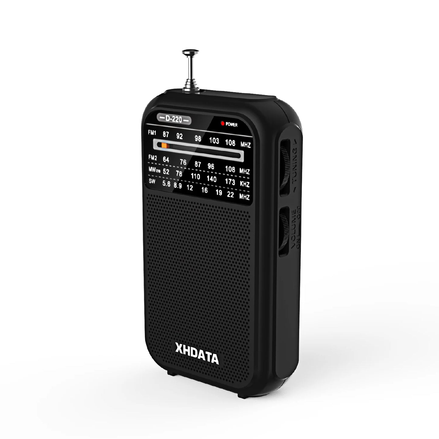 XHDATA D-220 Retro Radio | AM FM SW 4 Band DSP Pocket Portable Receiver