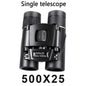 500x25 HD Zoom Binoculars Folding Long Distance Hunting Camping Outdoor Optics